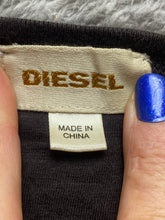 Load image into Gallery viewer, Diesel Shirt Adult Small Black Solid Streetwear Skater Crew Neck Pullover Mens