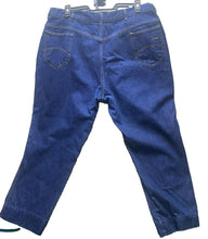 Load image into Gallery viewer, CHIC Jeans Womens 26 Blue Denim Embroidered Logo Flat Front Casual USA Made Lady