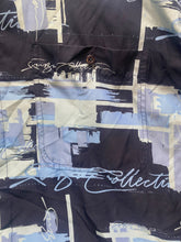 Load image into Gallery viewer, FUBU Shirt Adult Extra Large Blue AOP Abstract Hip Hop Button Up Pocket Mens