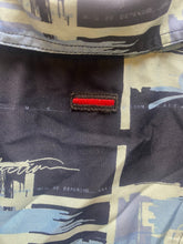 Load image into Gallery viewer, FUBU Shirt Adult Extra Large Blue AOP Abstract Hip Hop Button Up Pocket Mens