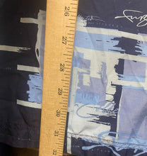 Load image into Gallery viewer, FUBU Shirt Adult Extra Large Blue AOP Abstract Hip Hop Button Up Pocket Mens