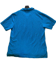 Load image into Gallery viewer, Nat Nast Shirt Adult Extra Large Teal Blue Textured Golf Polo Casual Mens