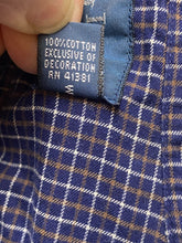 Load image into Gallery viewer, Ralph Lauren Shirt Adult Large Navy Blue Classic Fit Button Up Flannel Cuffs Men