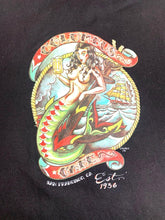 Load image into Gallery viewer, Columbus Cafe Sweatshirt Adult 2XL Black Hoodie Sweater Mermaidcore Anchor Mens