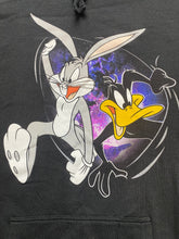 Load image into Gallery viewer, Looney Tunes Sweatshirt Adult 2XL Black Daffy Duck Bugs Bunny Hoodie Sweater Men