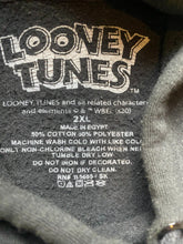 Load image into Gallery viewer, Looney Tunes Sweatshirt Adult 2XL Black Daffy Duck Bugs Bunny Hoodie Sweater Men