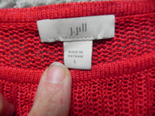 Load image into Gallery viewer, J Jill Sweater Womens Large Linen Viscose Rayon Outerwear Pullover Knit Ladies