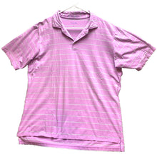 Load image into Gallery viewer, B Draddy Shirt Adult Large Purplish Pink Striped HCC Golfing Golf Polo Mens