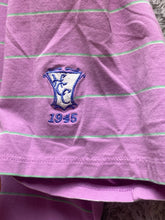 Load image into Gallery viewer, B Draddy Shirt Adult Large Purplish Pink Striped HCC Golfing Golf Polo Mens