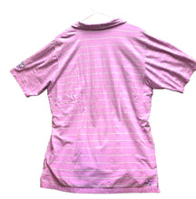 Load image into Gallery viewer, B Draddy Shirt Adult Large Purplish Pink Striped HCC Golfing Golf Polo Mens