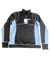 Load image into Gallery viewer, Bio Sweats Jacket Womens 3XL XXXL Black Blue 1/2 Zip Sauna Suit Ladies NWT