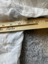 Load image into Gallery viewer, ZARA Shirt Womens Medium White Button Up Linen Cropped Oversized Blouse Lady NWT