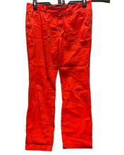 Load image into Gallery viewer, J Crew Pants Womens 8 (34x27.5) Red Chino Straight Leg Casual Slash Pocket Lady