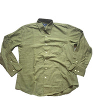 Load image into Gallery viewer, Dockers Shirt Adult Medium 15-15.5 Army Green Button Up Casual Collared Mens