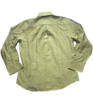 Load image into Gallery viewer, Dockers Shirt Adult Medium 15-15.5 Army Green Button Up Casual Collared Mens