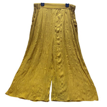 Load image into Gallery viewer, Anthropologie Lilka Pants Golden Wide Leg Boho Festival Cropped Flair Harem