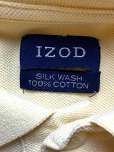 Load image into Gallery viewer, IZOD Shirt Adult 6XL Yellow Preppy Silk Wash Collared Casual Golf Polo Mens