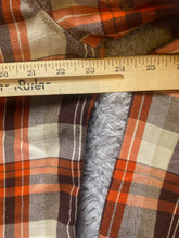 Load image into Gallery viewer, Marmot Shirt Adult Medium Orange Button Up Flannel Plaid Casual Pocket Mens