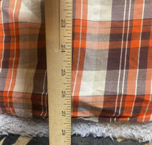 Load image into Gallery viewer, Marmot Shirt Adult Medium Orange Button Up Flannel Plaid Casual Pocket Mens