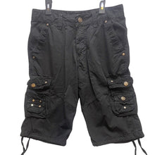 Load image into Gallery viewer, Benjamin Black Shorts Adult 30 Cargo Black Snaps Pockets Casual Outdoor