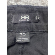 Load image into Gallery viewer, Benjamin Black Shorts Adult 30 Cargo Black Snaps Pockets Casual Outdoor