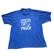 Load image into Gallery viewer, VTG Cougar Shirt Adult Large Blue Paw Power Single Stitch USA Made 80s 90s Mens