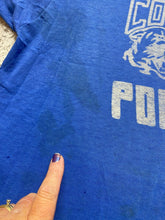 Load image into Gallery viewer, VTG Cougar Shirt Adult Large Blue Paw Power Single Stitch USA Made 80s 90s Mens