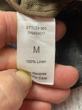 Load image into Gallery viewer, Cabi Jacket Womens Medium Dark Brown Waxed Linen Moto Biker Boho Grunge Cropped