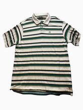 Load image into Gallery viewer, Ecko Unltd Shirt Adult 3XL XXXL Beige Striped Preppy Rugby Rhino Golf Polo Mens