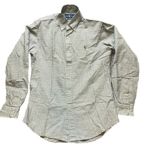 Load image into Gallery viewer, Ralph Lauren Shirt Adult Small Grid Checkered Flesh Pony Custom Fit Casual Mens