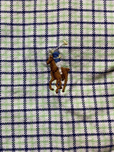 Load image into Gallery viewer, Ralph Lauren Shirt Adult Small Grid Checkered Flesh Pony Custom Fit Casual Mens