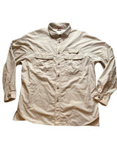 Load image into Gallery viewer, The North Face Shirt Adult Large Taupe Flap Pockets 100% Nylon Outdoor Mens