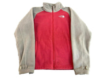 Load image into Gallery viewer, The North Face Sweatshirt Womens Medium Pink Gray Full Zip Sherpa Fleece Sweater