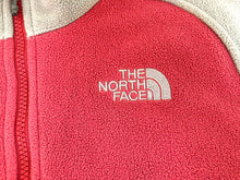 Load image into Gallery viewer, The North Face Sweatshirt Womens Medium Pink Gray Full Zip Sherpa Fleece Sweater