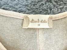 Load image into Gallery viewer, Anthropologie Altar’d State Shirt Womens Medium Beige Tassel Oversized Lagenlook