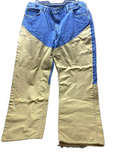 Load image into Gallery viewer, Cabelas Jeans Adult 42x29 Short Blue Khaki Denim Nylon Hunting Outdoor Mens
