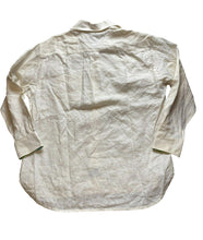 Load image into Gallery viewer, Tommy Hilfiger Shirt Adult Medium Pure Linen Button Up Flip Cuffs Contrast Mens