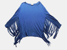 Load image into Gallery viewer, Zara Trafaluc Shirt Womens Small Ladies Fringe Flowy Kimono Blouse Ladies