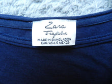 Load image into Gallery viewer, Zara Trafaluc Shirt Womens Small Ladies Fringe Flowy Kimono Blouse Ladies