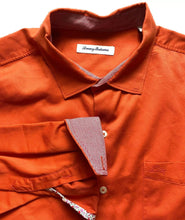 Load image into Gallery viewer, Tommy Bahama Shirt Adult Large Button Up Long Sleeve Flip Cuffs Contrast Mens