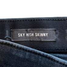 Load image into Gallery viewer, Torrid Jeans Womens 18T Black Sky High Skinny Ripped Distressed Grunge Gothcore