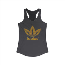 Load image into Gallery viewer, Labias Funny Parody Women's Ideal Racerback Tank