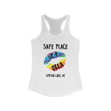 Load image into Gallery viewer, Safe Place Up4Drea Pride Racerback Tank Top, Pride Month Shirts, Pride Tee, Lesbian Shirt, Gay Shirt, North Carolina Tank Top