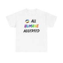 Load image into Gallery viewer, All Humans Accepted T-Shirt, Rainbow Shirts, Gay Pride Tshirt, Rainbow Tee, Equality T-Shirt, Pride Month Shirts, Up4Drea T-Shirts, Kindness