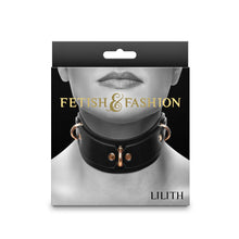 Load image into Gallery viewer, Fetish & Fashion Lilith Collar Black