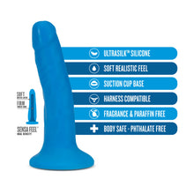 Load image into Gallery viewer, Neo Elite 6 inches Dual Density Cock Neon Blue Dildo