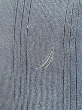 Load image into Gallery viewer, Nautica Sweater Adult 2XL XXL Navy Blue V-Neck Knitted Pullover Outerwear Mens