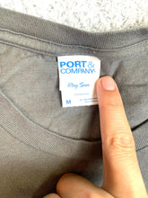 Load image into Gallery viewer, Boy Scout Shirt Adult Medium Olive Green Skull Tents Camp Survival Grunge Mens