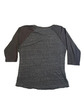 Load image into Gallery viewer, Alternative Shirt Womens Large Charcoal Fish Art Artsy Raglan Streetwear Ladies