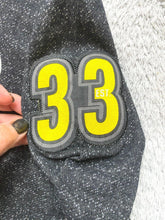 Load image into Gallery viewer, Pittsburgh Steelers Sweater Adult Small Black White NFL Football Patches Mens